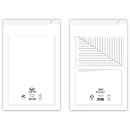 Buste imbottite ecologiche 100% carta - Colore Bianco